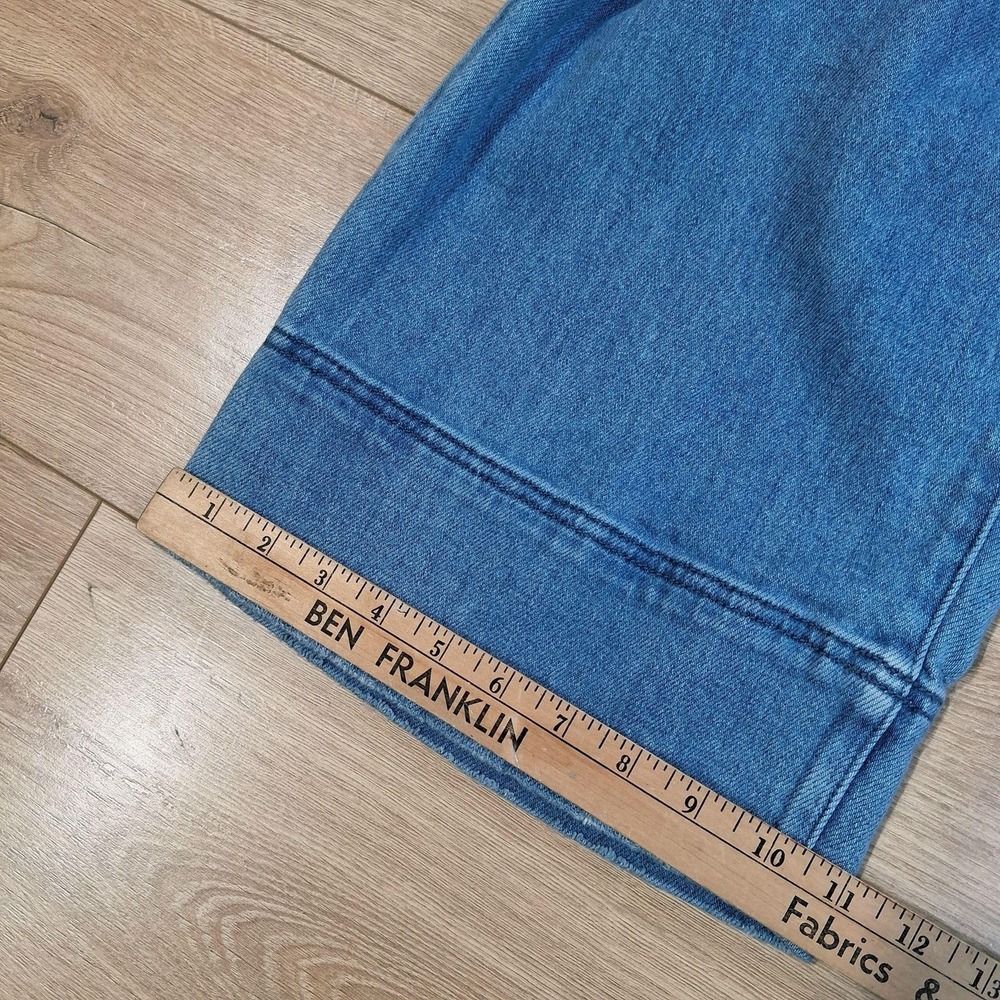 KanCan Wide Leg Flare Jeans in Medium Blue Wash - Picture 8 of 9